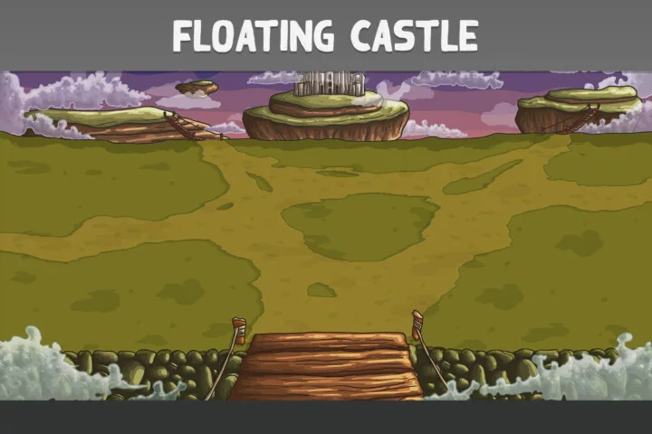 Flying Island Battle Backgrounds