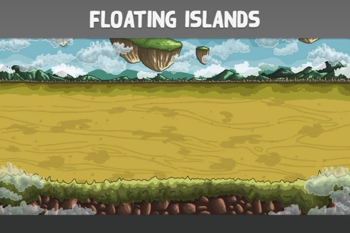 Flying Island Battle Backgrounds