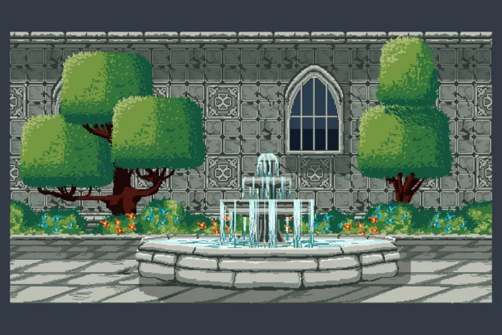 Free Castle Interior Pixel Game Backgrounds