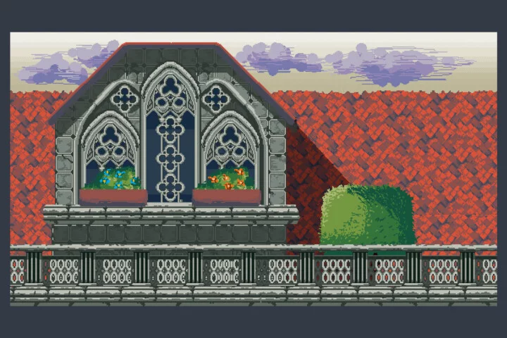 Free Castle Interior Pixel Game Backgrounds