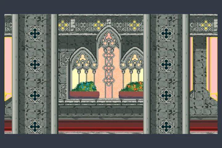 Free Castle Interior Pixel Game Backgrounds