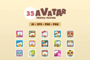Funny Avatars Vector Game Asset Pack Funny Avatars Vector Game Asset Pack