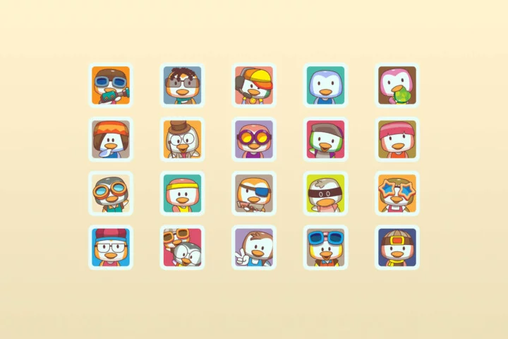 Funny Avatars Vector Game Asset Pack