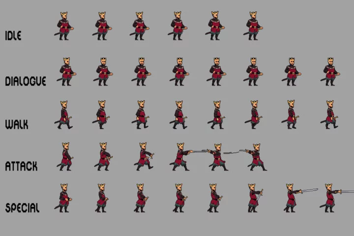 King and Queen Pixel Art Character Sprite Pack