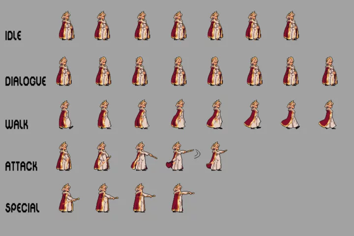 King and Queen Pixel Art Character Sprite Pack