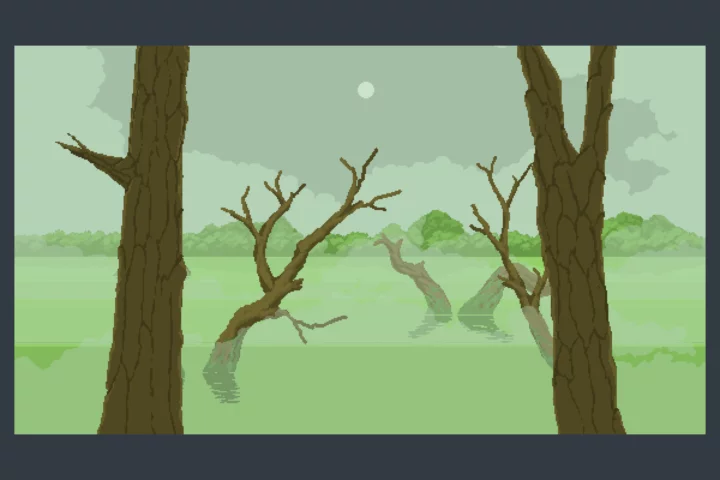 Swamp Pixel Game Backgrounds