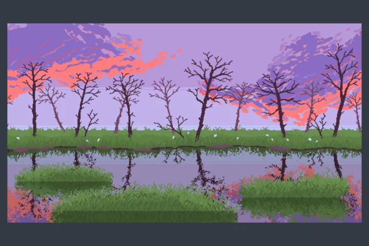 Swamp Pixel Game Backgrounds