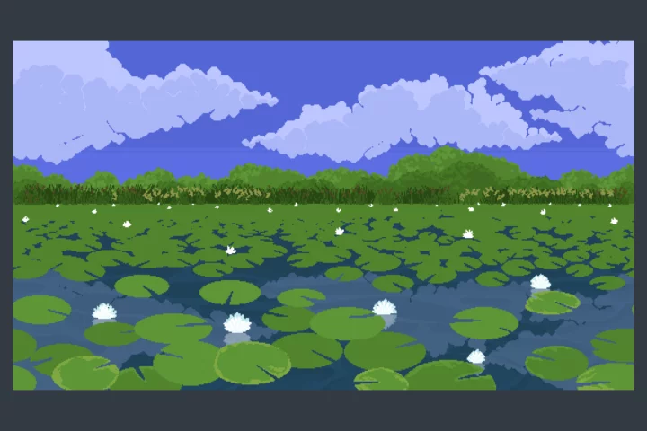 Swamp Pixel Game Backgrounds