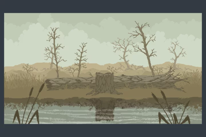 Swamp Pixel Game Backgrounds