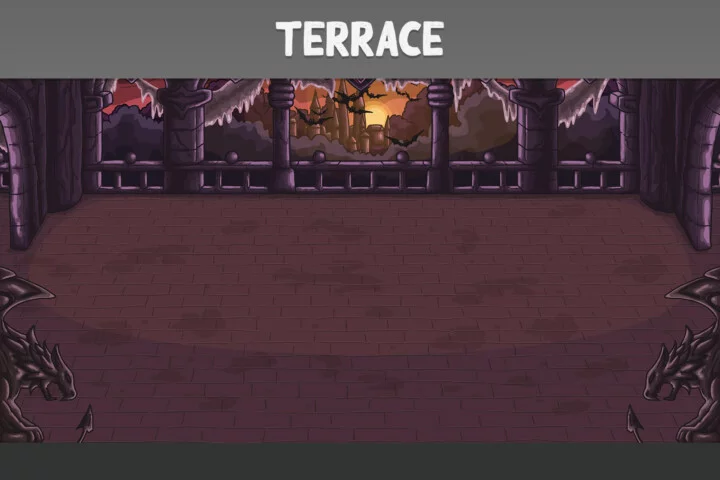 Vampire Horizontal Battle Backgrounds