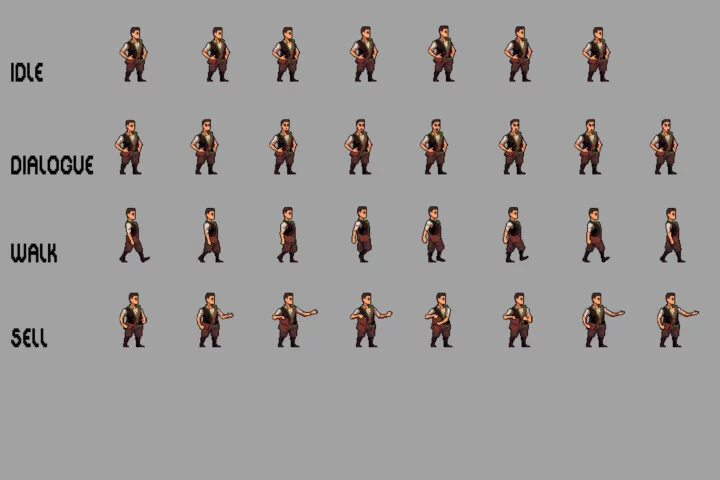 Village NPC Pixel Art Character Sprite Pack