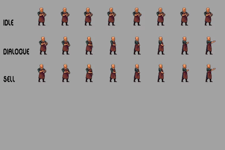 Village NPC Pixel Art Character Sprite Pack