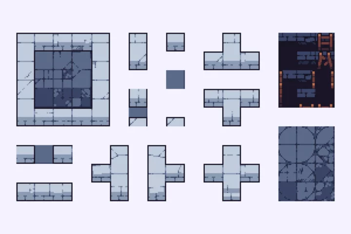 Free Top-Down Roguelike Game Kit Pixel Art