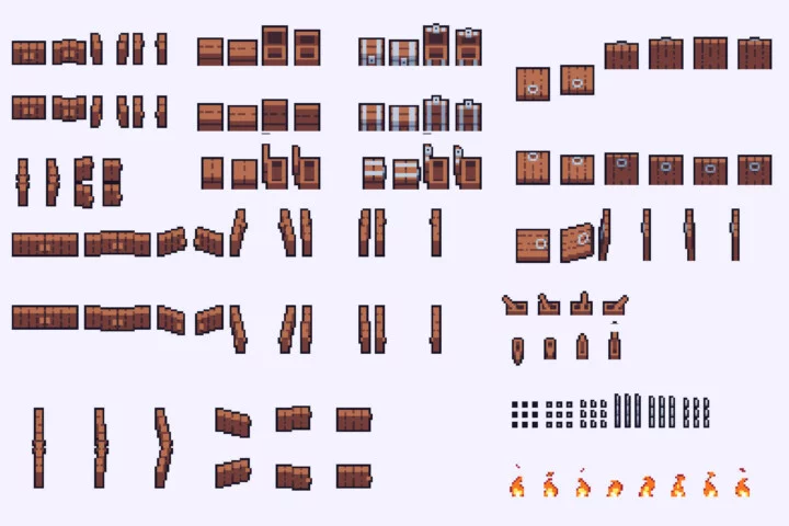 Free Top-Down Roguelike Game Kit Pixel Art