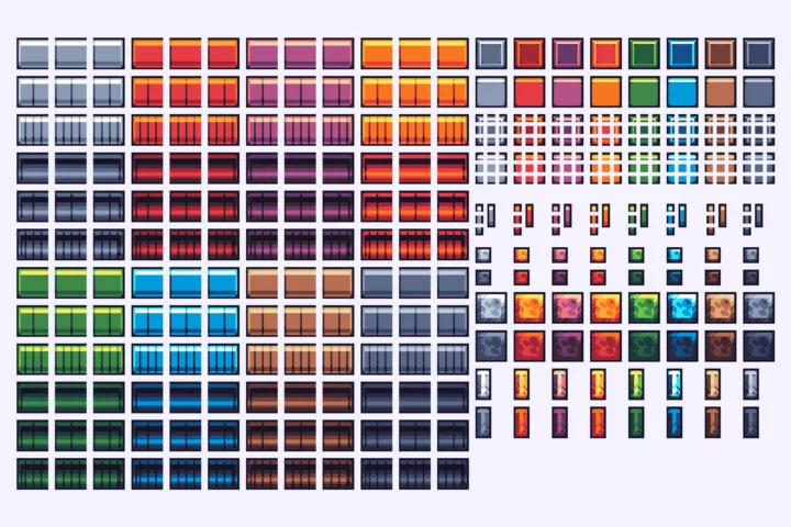 Free Top-Down Roguelike Game Kit Pixel Art