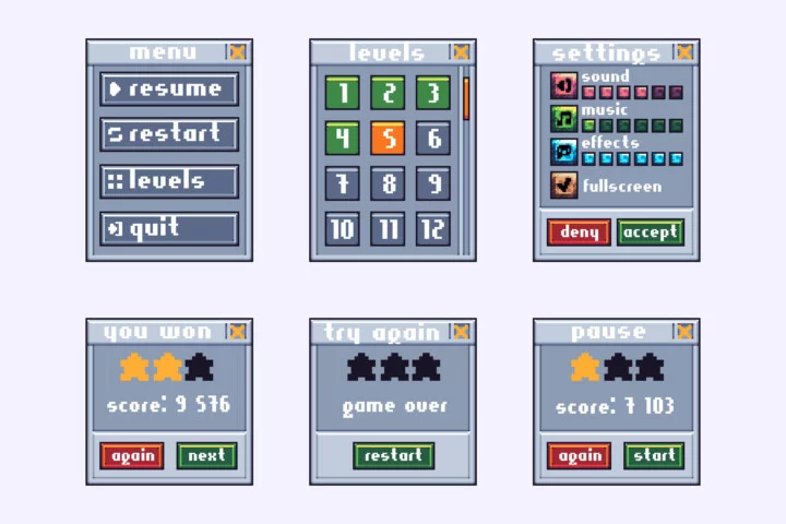 Free Top-Down Roguelike Game Kit Pixel Art