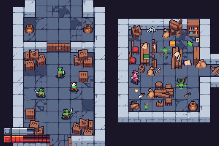 Free Top-Down Roguelike Game Kit Pixel Art