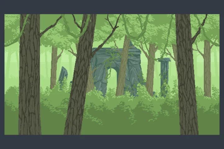 Ancient Temple Pixel Backgrounds