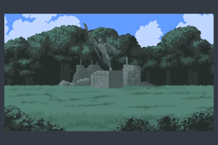 Ancient Temple Pixel Backgrounds