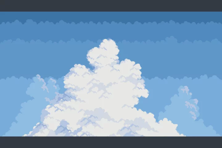 Free Pixel Art Cloud and Sky Backgrounds