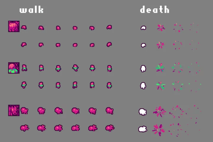 Free Roguelike Shoot ’em up Pixel Art Game Kit