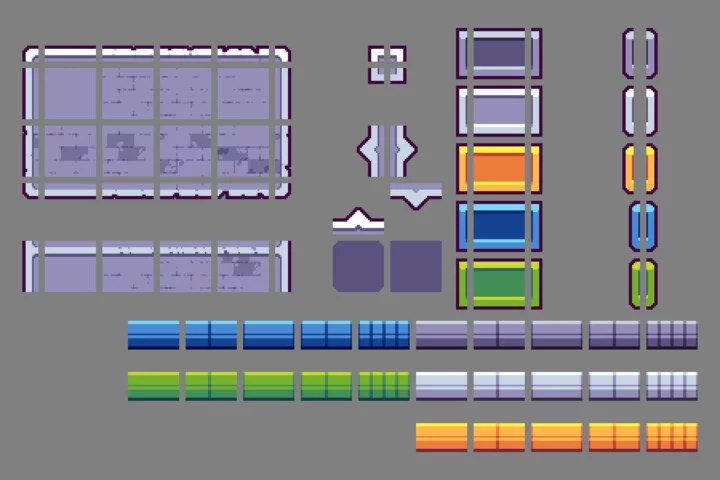 Free Roguelike Shoot ’em up Pixel Art Game Kit