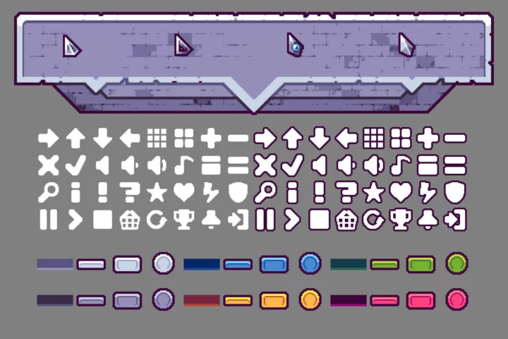 Free Roguelike Shoot ’em up Pixel Art Game Kit