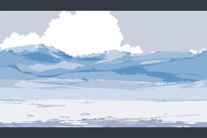 Free Winter Nature Pixel Game Backgrounds