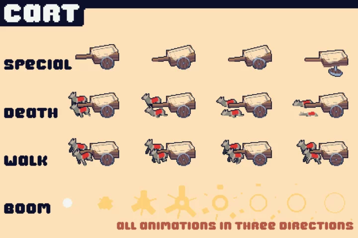 Pixel Medieval Big Enemy for TD Sprites Pack