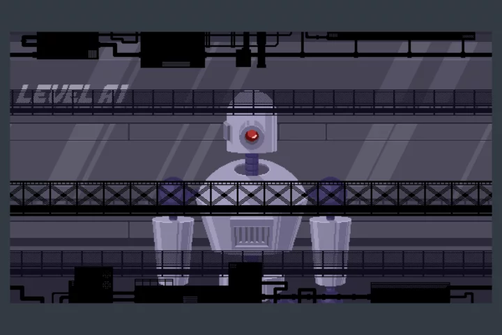 Robot Factory Pixel Game Backgrounds
