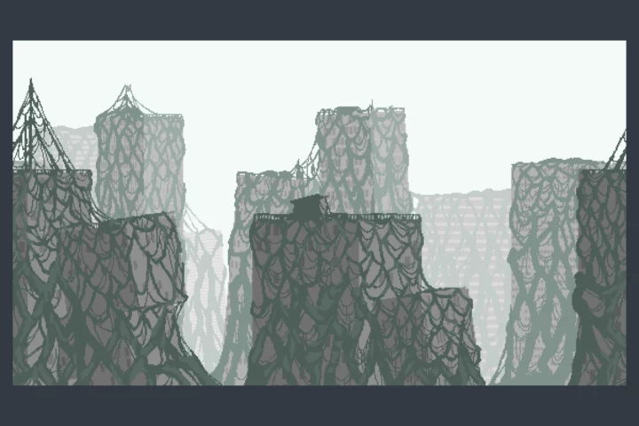 Free City Ruin Backgrounds Pixel Art