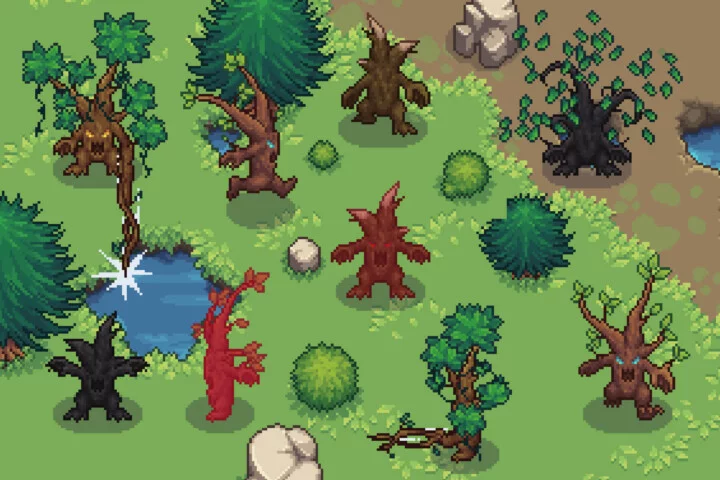 Top-Down Pixel Ent Character Sprites