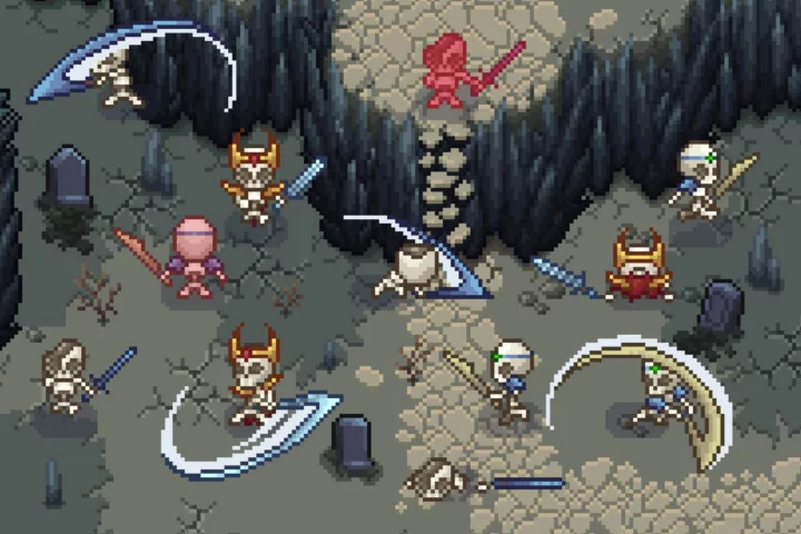 Top-Down Pixel Skeletons Character Sprite Pack