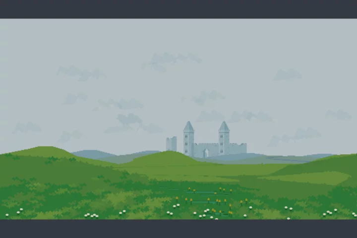 Castle Landscape Pixel Game Backgrounds
