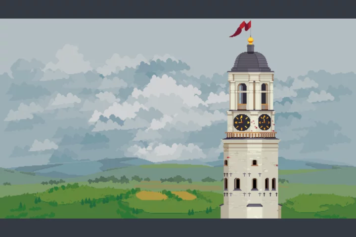 Castle Landscape Pixel Game Backgrounds