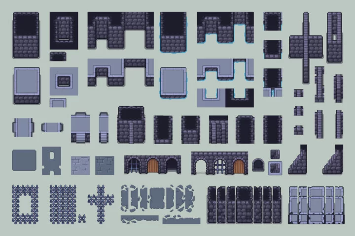 Free 2D Top-Down Pixel Dungeon Asset Pack