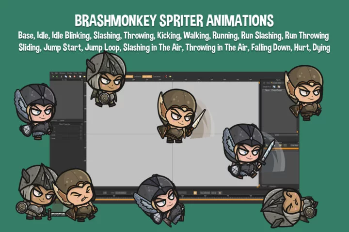 Free Chibi Valkyrie Character Sprites