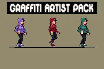 Free Graffiti Artist Sprite Sheet Pixel Art Pack Free Graffiti Artist Sprite Sheet Pixel Art Pack
