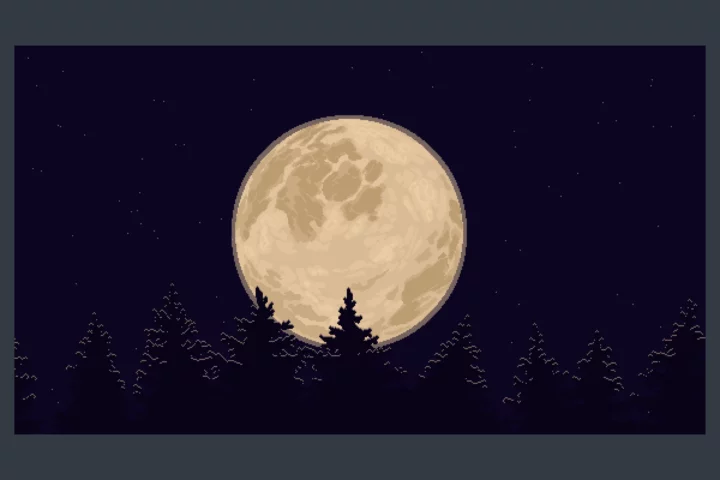 Free Moon Pixel Game Backgrounds