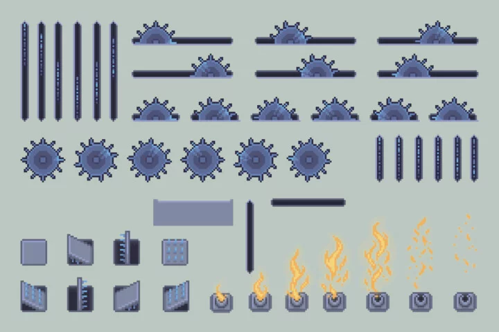 Free Pixel Art Dungeon Objects Asset Pack