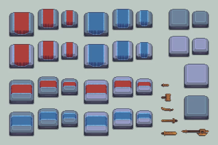 Free Pixel Art Dungeon Objects Asset Pack