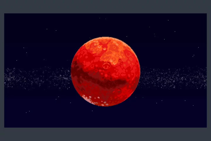 Planet in Space Pixel Art Backgrounds Pack