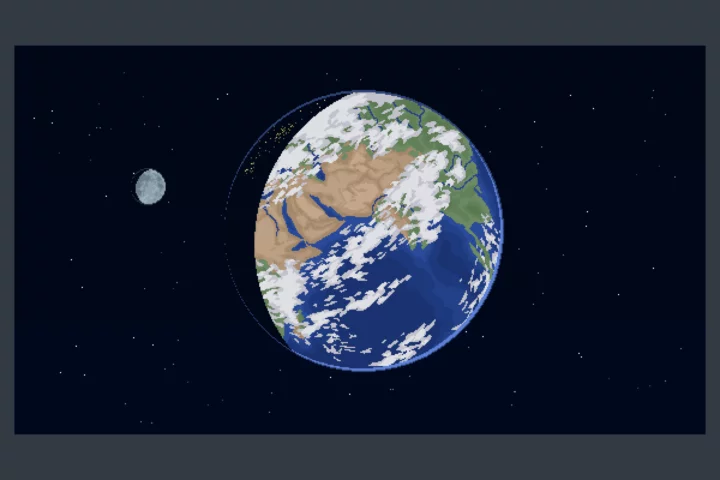 Planet in Space Pixel Art Backgrounds Pack