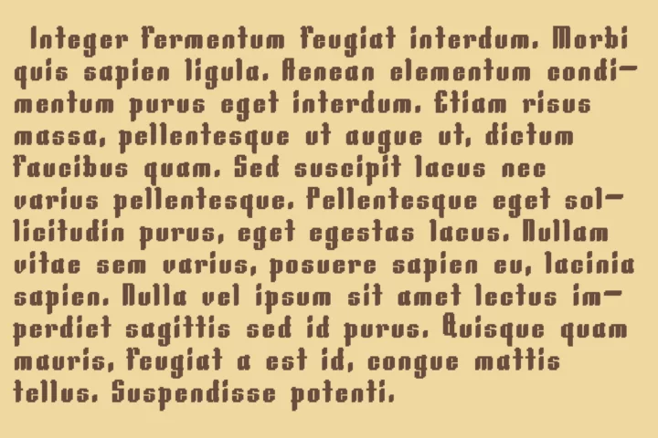 Simplified Medieval Gothic Pixel Font For Video Games