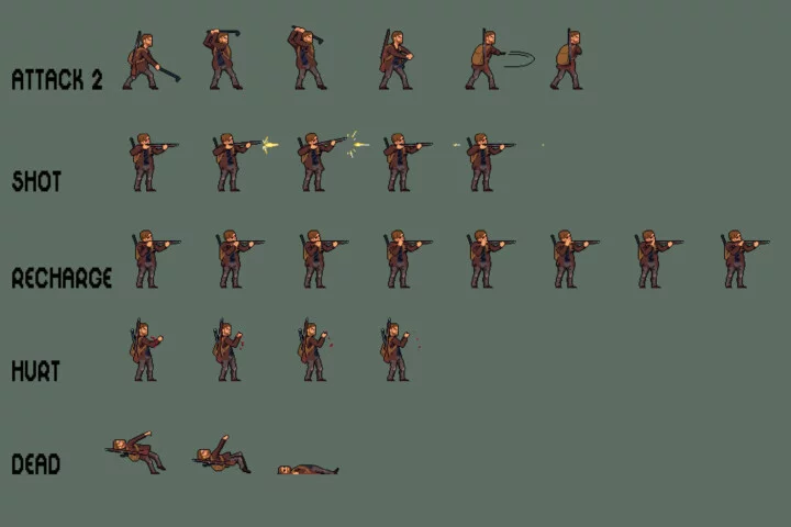 Survivalist Sprite Sheet Pixel Art Pack