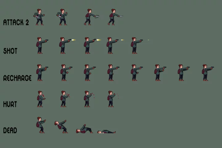 Survivalist Sprite Sheet Pixel Art Pack