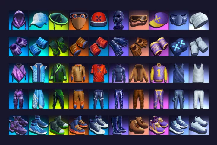 Cyberpunk Clothing Game Icons