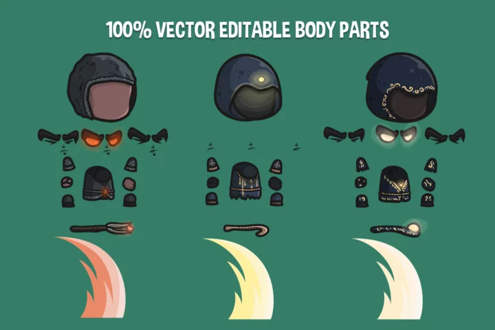 Free Chibi Dark Oracle Character Sprites