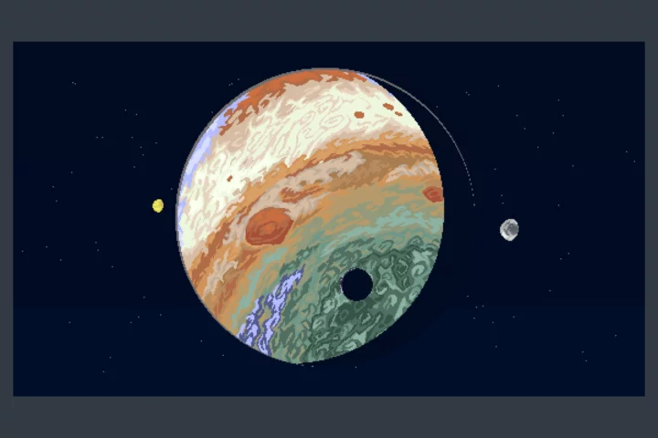 Free Planets in Space Pixel Game Background Pack