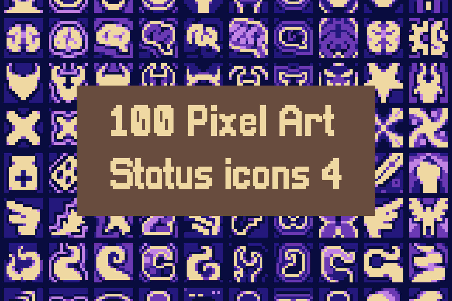 Pixel Magic Buff & Curse 16x16 Icons for RPGs - CraftPix.net